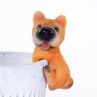 DEKOFIGUR Hundchen für Blumentopf - Multicolor, Kunststoff (9.5/5/9.5cm)