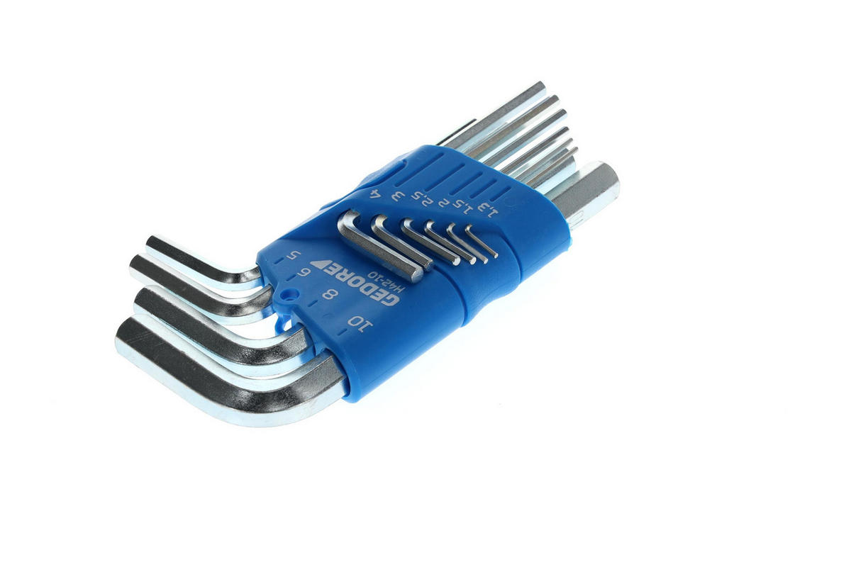 H 42-10 WINKELSCHRAUBENDREHER-SATZ IM HALTER 10-TEILIG 1,3-10 MM - Multicolor, Kunststoff/Metall (8/13cm) - Gedore