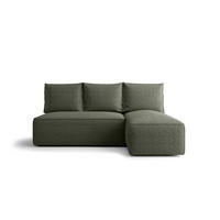 ECKSOFA mit Schlaffunktion SAVIO MINI Quelle 37 Rechts - Dunkelgrün, Textil (200/140cm) - Bedante