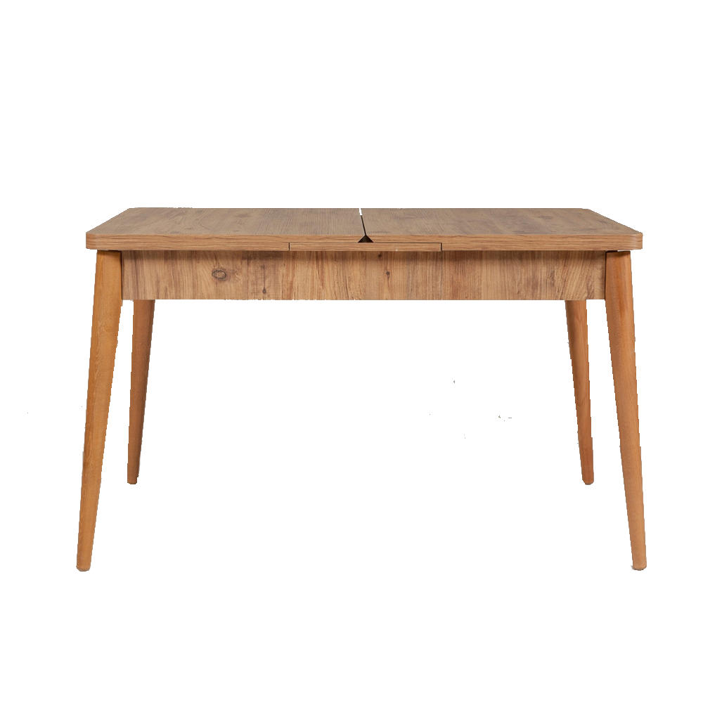 TISCH Dynia Braun 6 Personen Ausziehbar Aus Holz - Braun, Holzwerkstoff (130/77/80cm) - Concept Usine