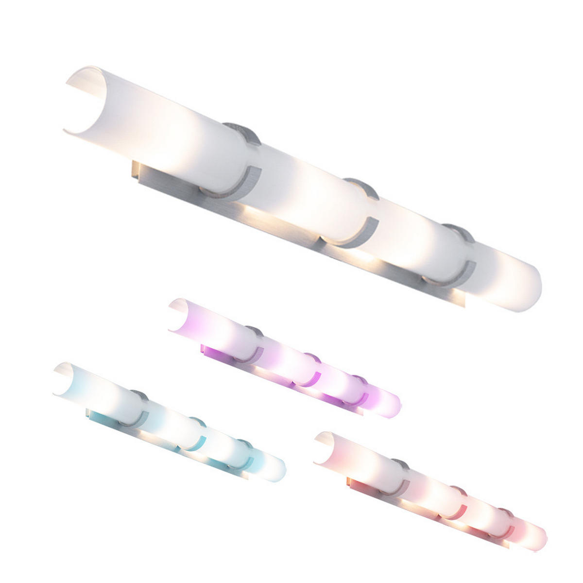 LED WANDLEUCHTE TRIBUTE Metall Weiß - Weiß, Glas (9/11/85cm) - Globo Lighting