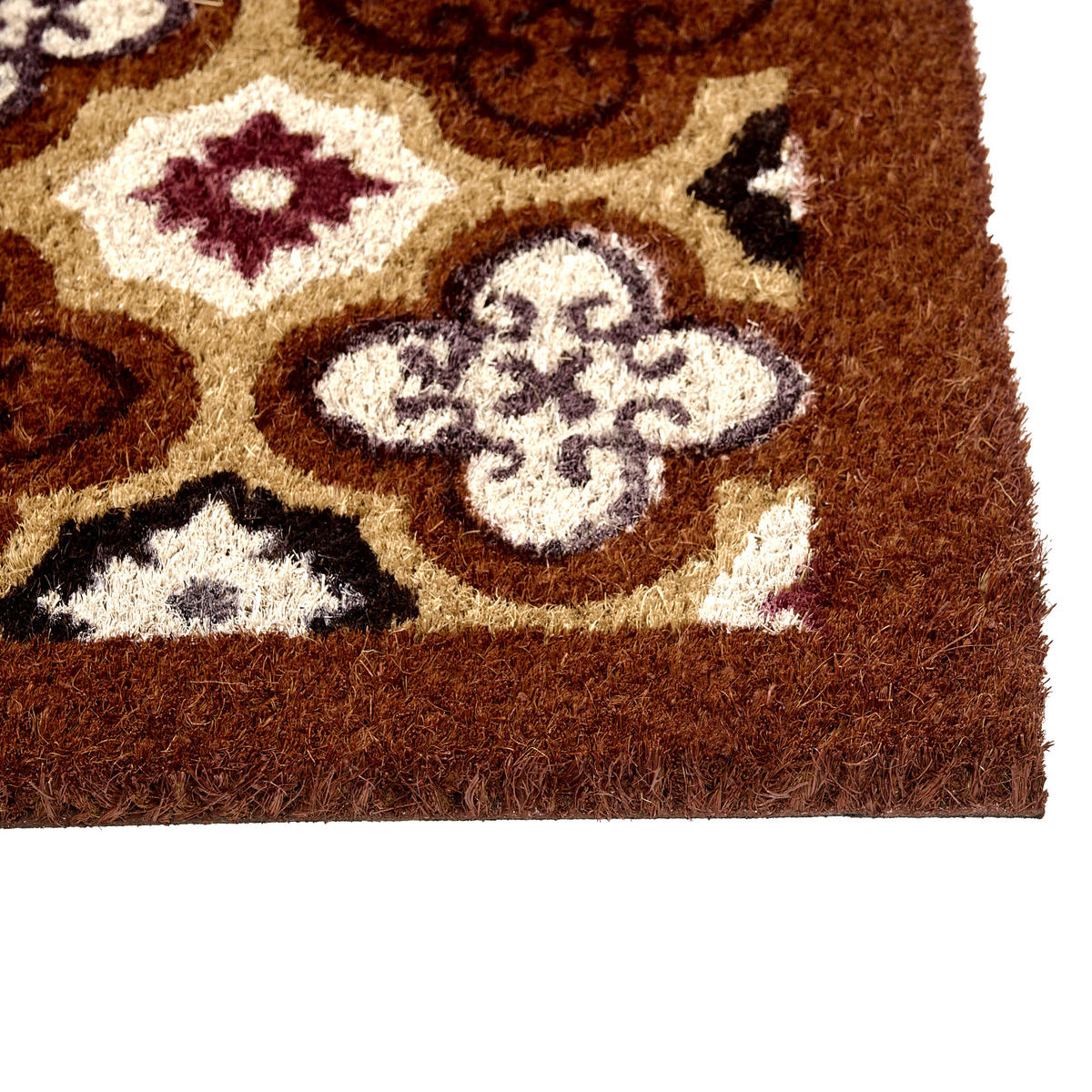 FUSSMATTE Braun 40/60 cm Kokosfasern Seletna - Braun, Textil (40/60cm) - Beliani