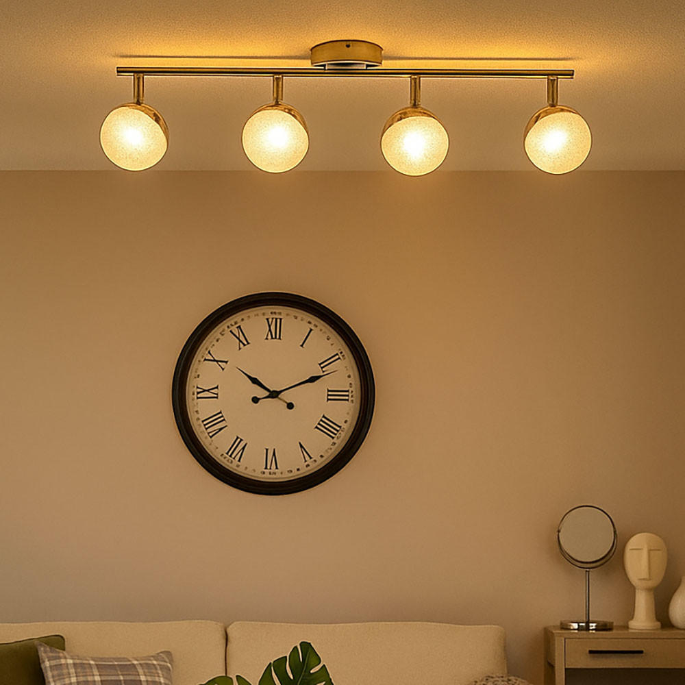 LED DECKENLEUCHTE Utila Chrom Silber - Silberfarben, Metall (60/8.5/17.5cm) - Globo Lighting