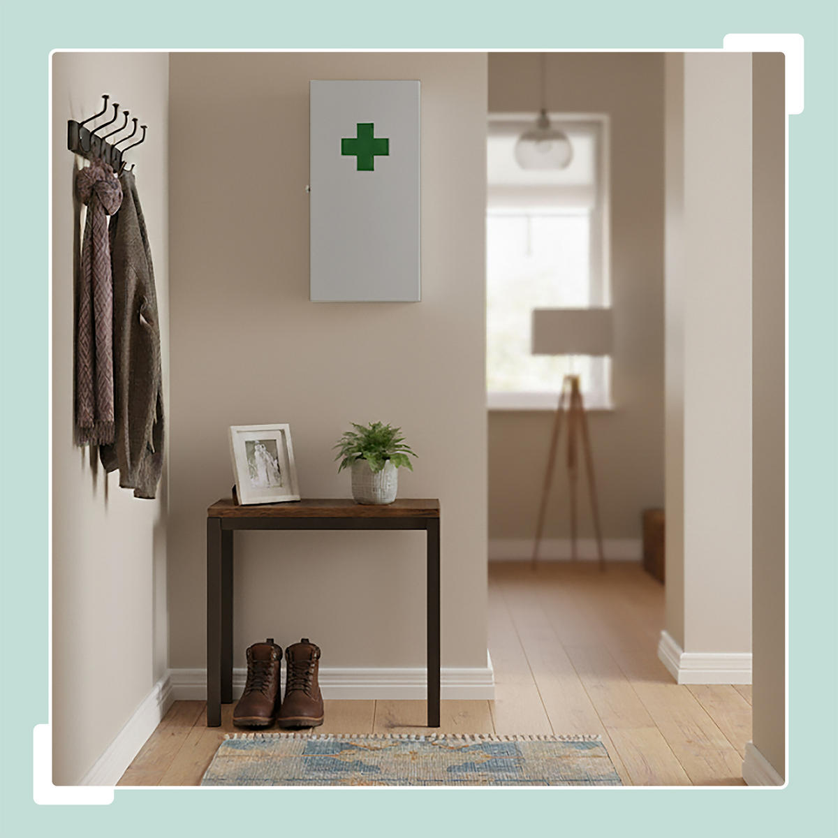 MEDIZINSCHRANK - Weiß, Metall (21/42/15.5cm) - Relaxdays