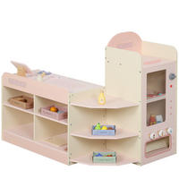 KINDER-KAUFLADEN MDF Sperrholz Rosa - Rosa, Holzwerkstoff (60/73.8/90.7cm) - AIYAPLAY