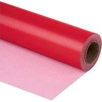 GESCHENKPAPIER Rot Matt 76 cm x 10 m - Rot, Papier (5/76/5cm)