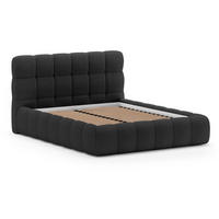 POLSTERBETT Cleo ohne Matratze und Topper, 180x200 cm, Schwarz - Schwarz, Textil (180/200cm) - Beautysofa