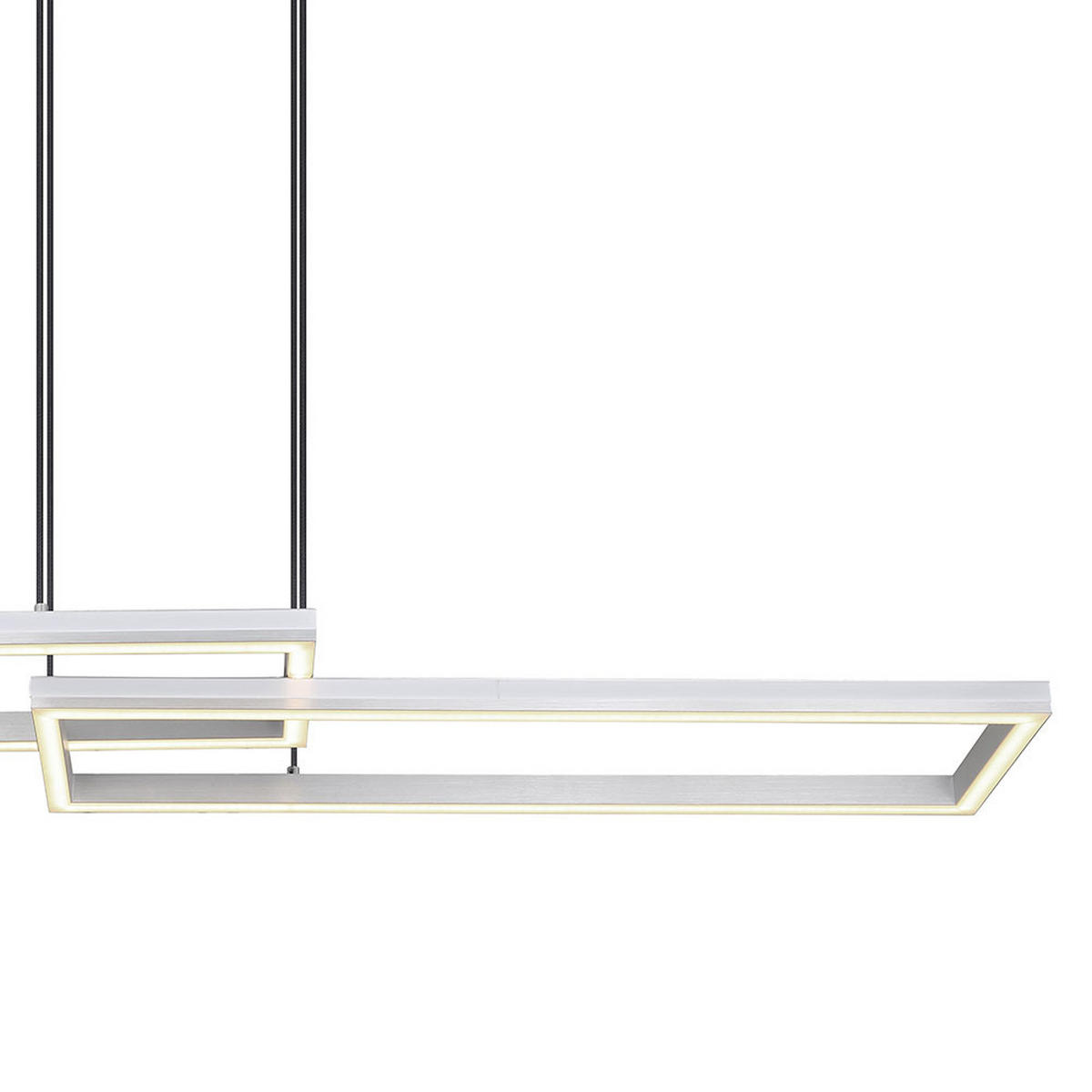 LED DECKENLEUCHTE Salmos Silber - Silberfarben, Metall (119.5/25.5/120cm) - Globo Lighting