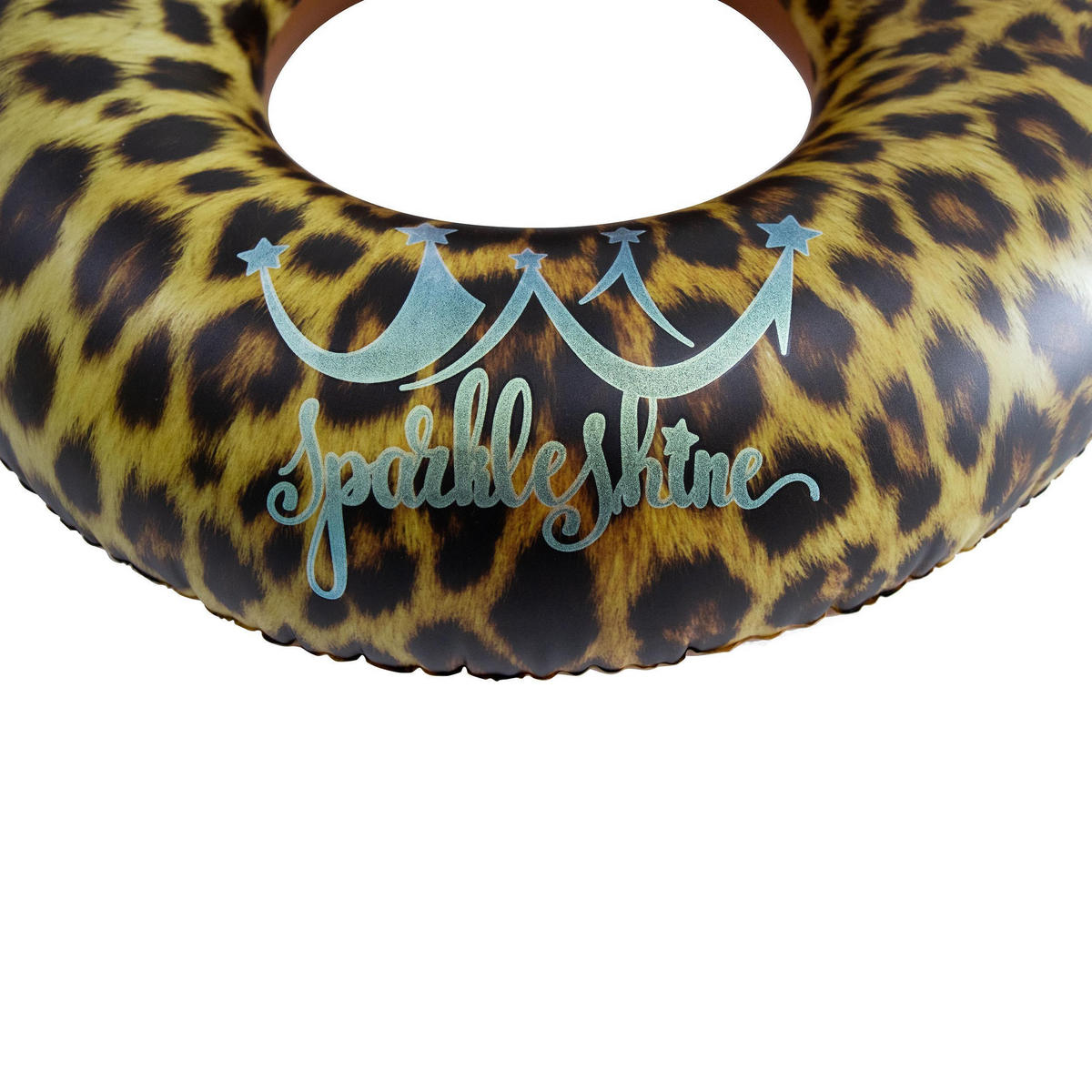 SCHWIMMREIFEN Leopard Ø90 cm mit Sicherheitsventil und Leo-Print - Multicolor, Kunststoff (90/90cm) - Avenli