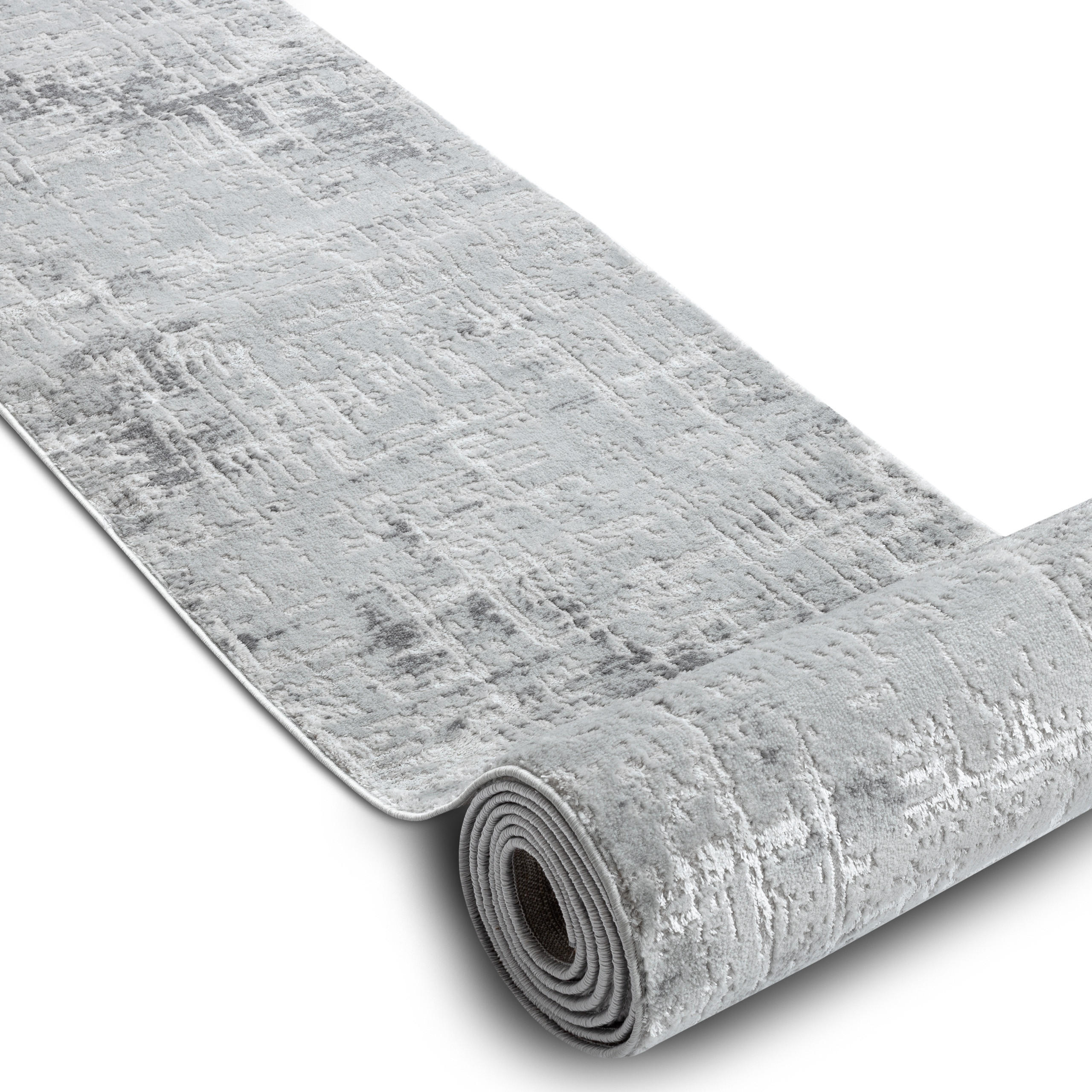 LÄUFER Strukturell MEFE 70/250 cm - Grau, Textil (70/250cm) - rugsX