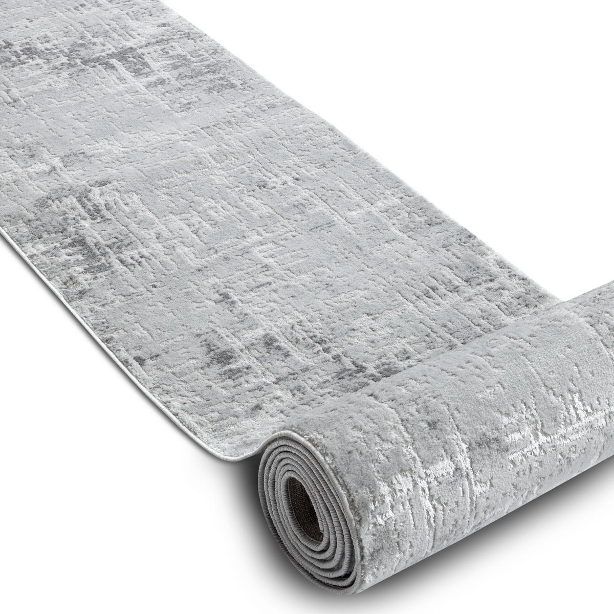 LÄUFER Strukturell MEFE 70/440 cm - Grau, Textil (70/440cm) - rugsX