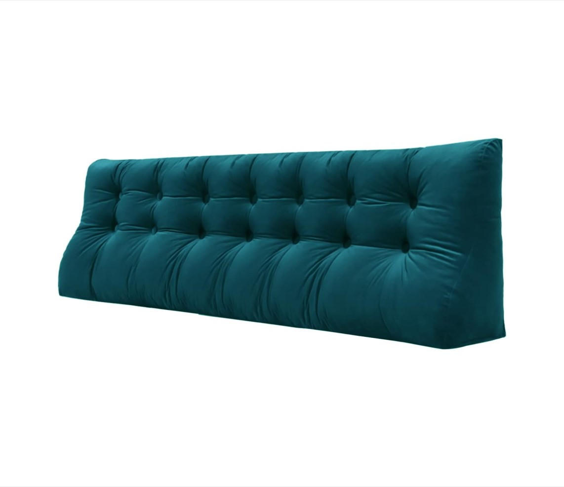RÜCKENKISSEN Körperkontur Samtlook Grün 200 cm - Grün, Textil (55/200cm) - Vercart