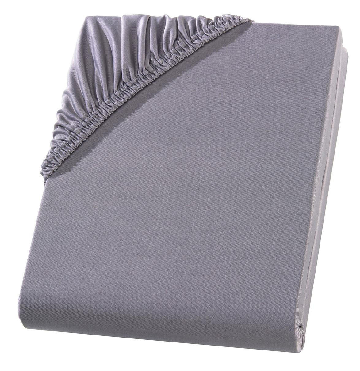 MIKROFASER-SPANNBETTLAKEN 160x200 Grau - Grau, Textil (160/200cm) - Carpe Sonno