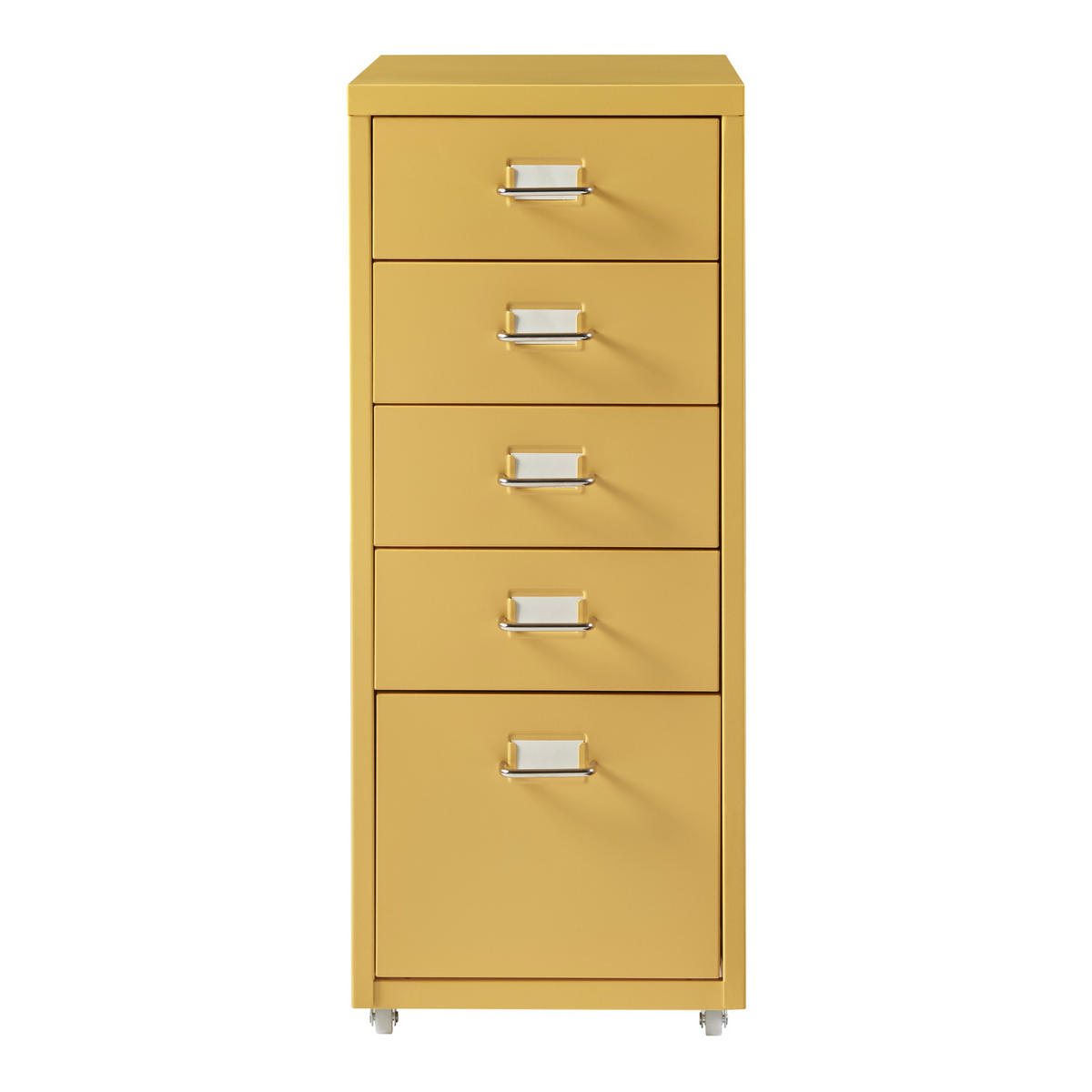 ROLLCONTAINER Kökar - Gelb, Metall (28/69/41cm) - [en.casa]