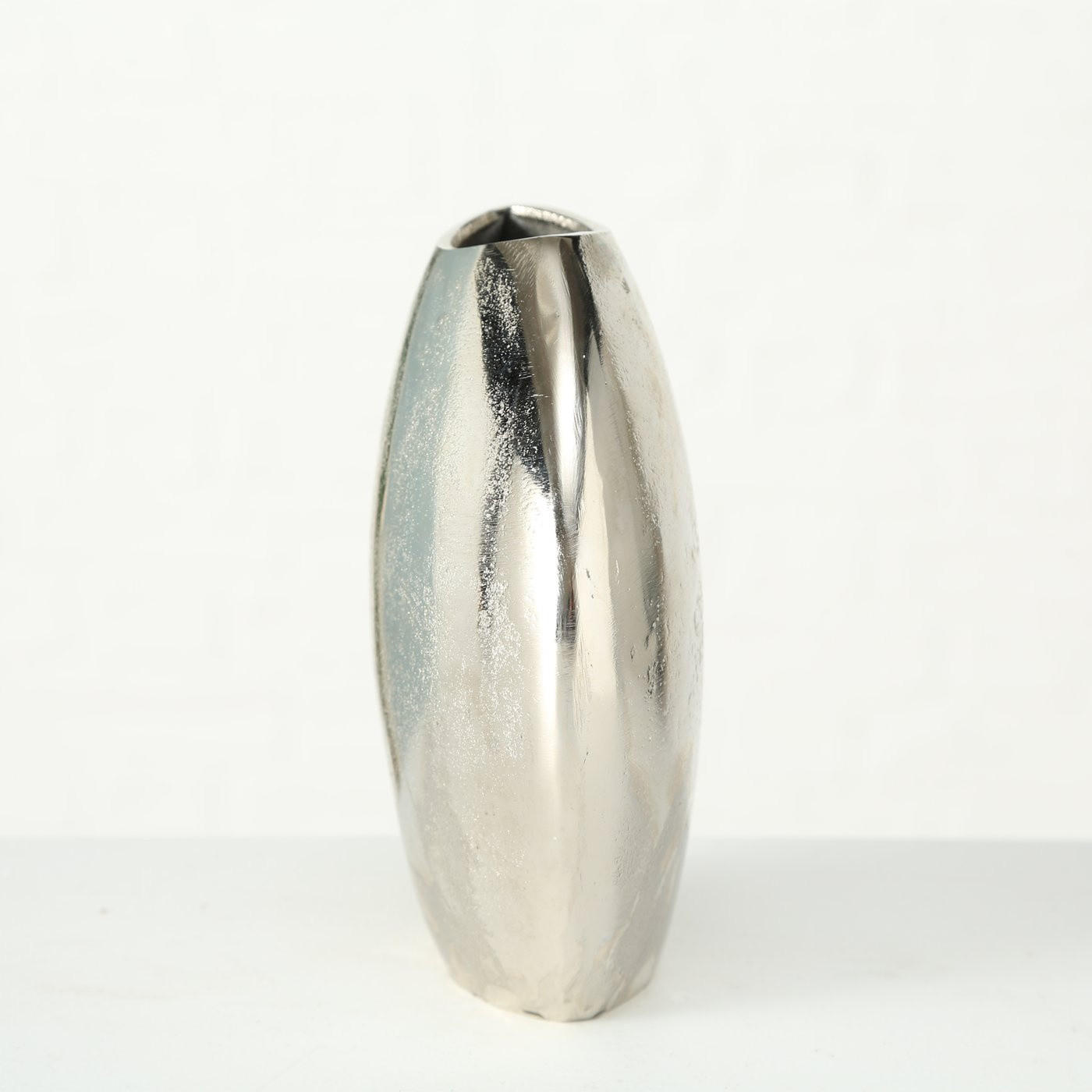 VASE Metall Flaire 22 cm - Silberfarben, Metall (22cm) - Boltze Home