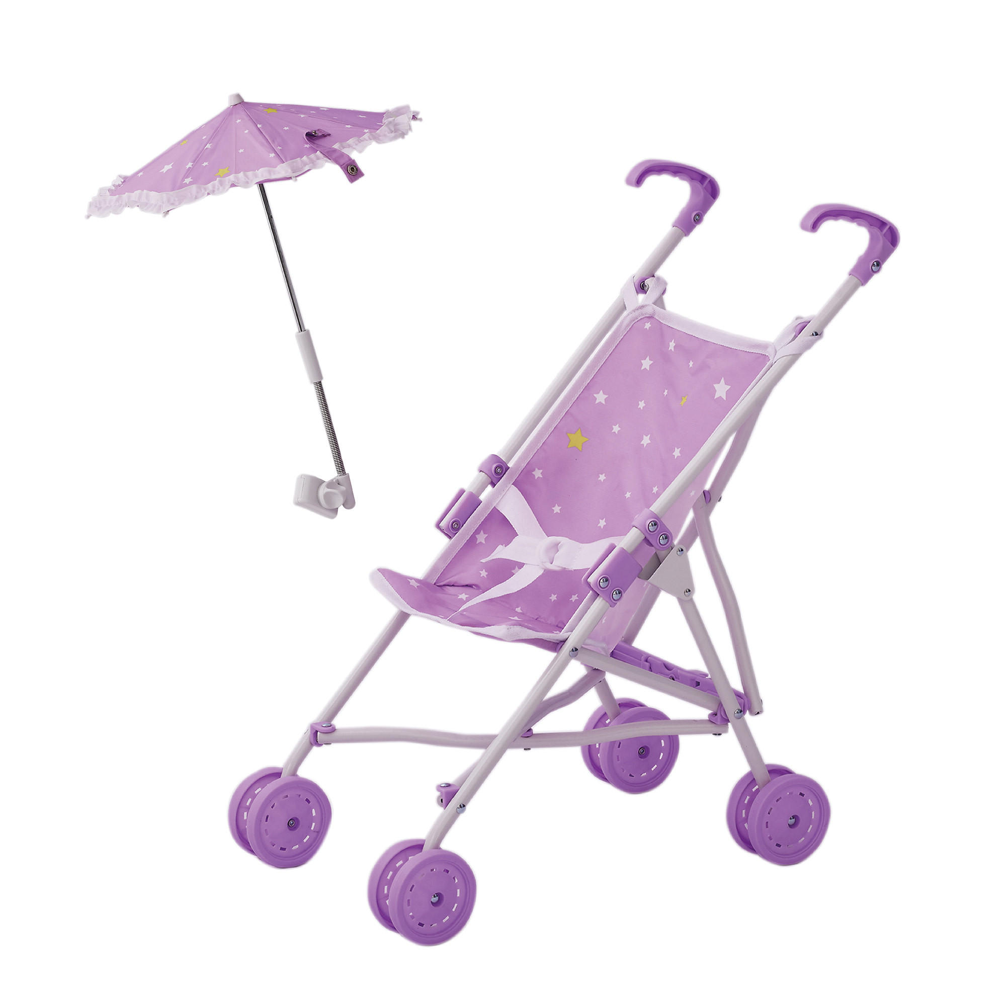PUPPENWAGEN Babypuppenwagen, Lila, 53cm - Lila, Kunststoff (27/53/49cm) - Teamson Kids