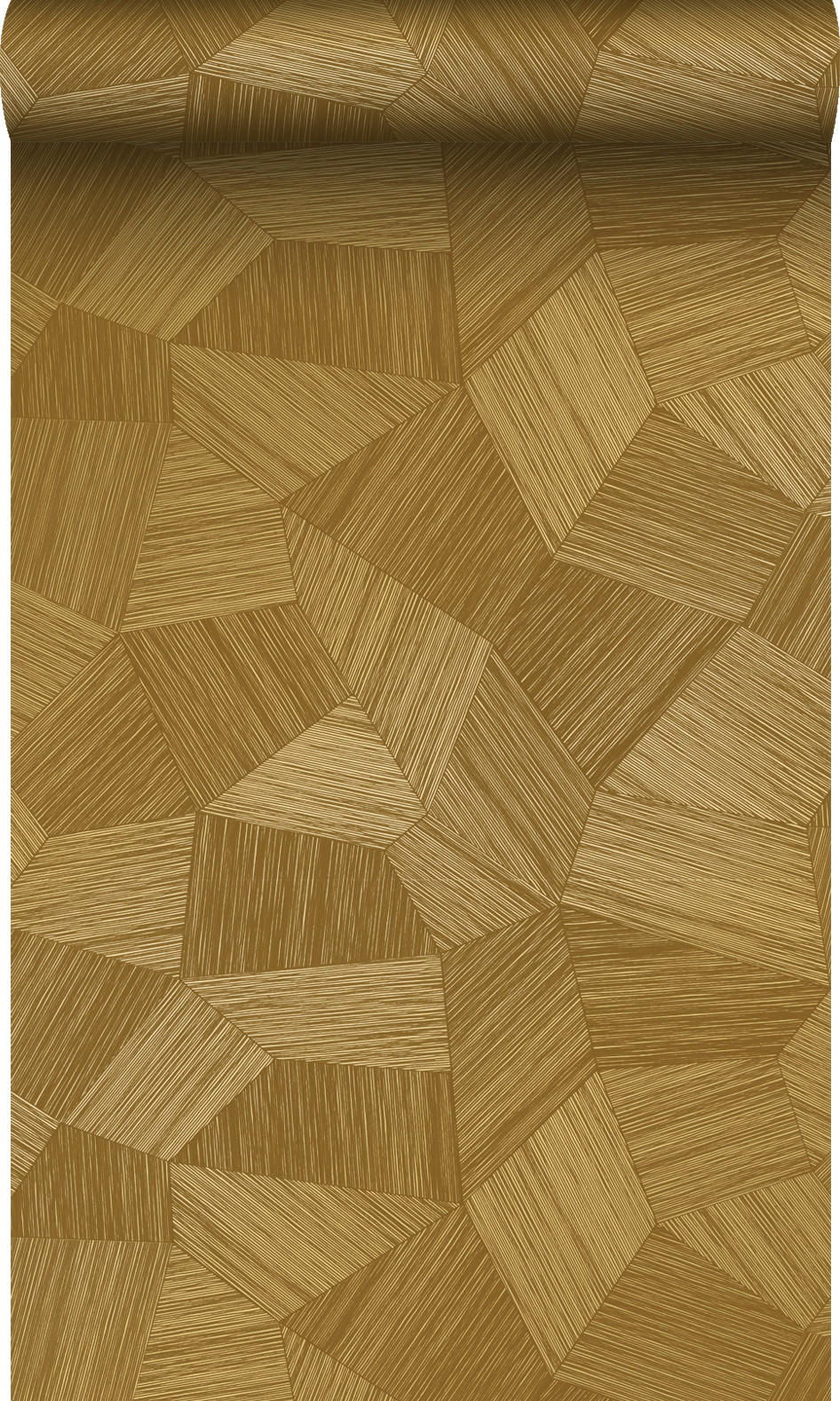 TAPETE 3D-Muster 53 cm x 10.05 m - Goldfarben, Papier (53/1000cm) - Origin Wallcoverings