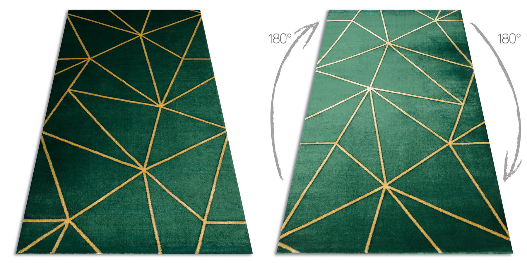TEPPICH Emerald 160/220 cm - Pastellgrün, Textil (160/220cm) - rugsX