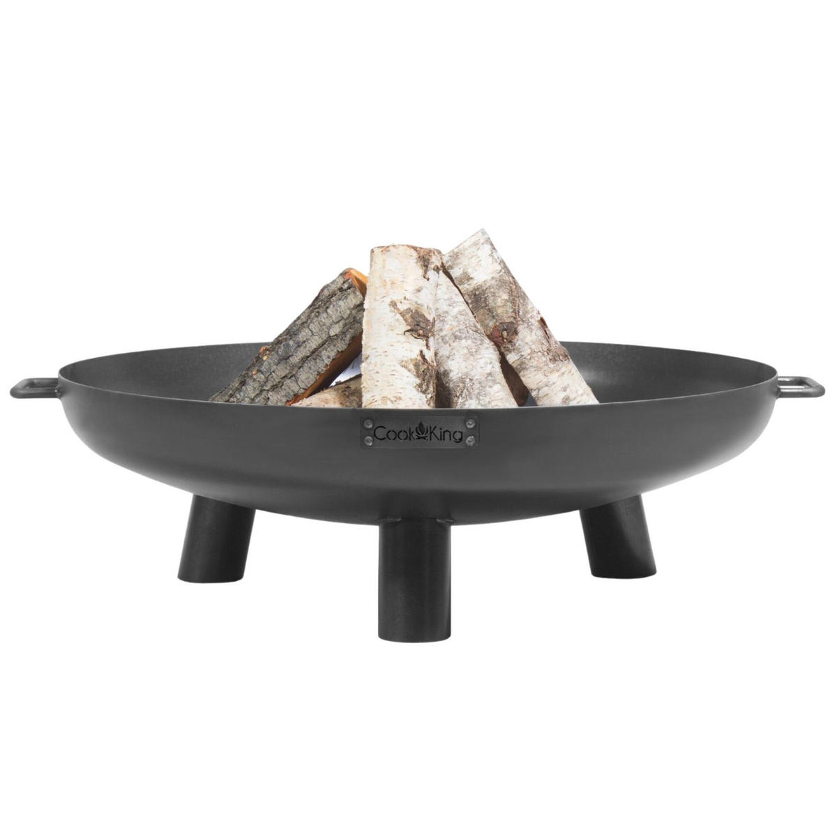 FEUERSCHALE Louisiana Stahl rund Ø 60 cm - Schwarz, Metall (60/20/60cm) - Mr. Deko