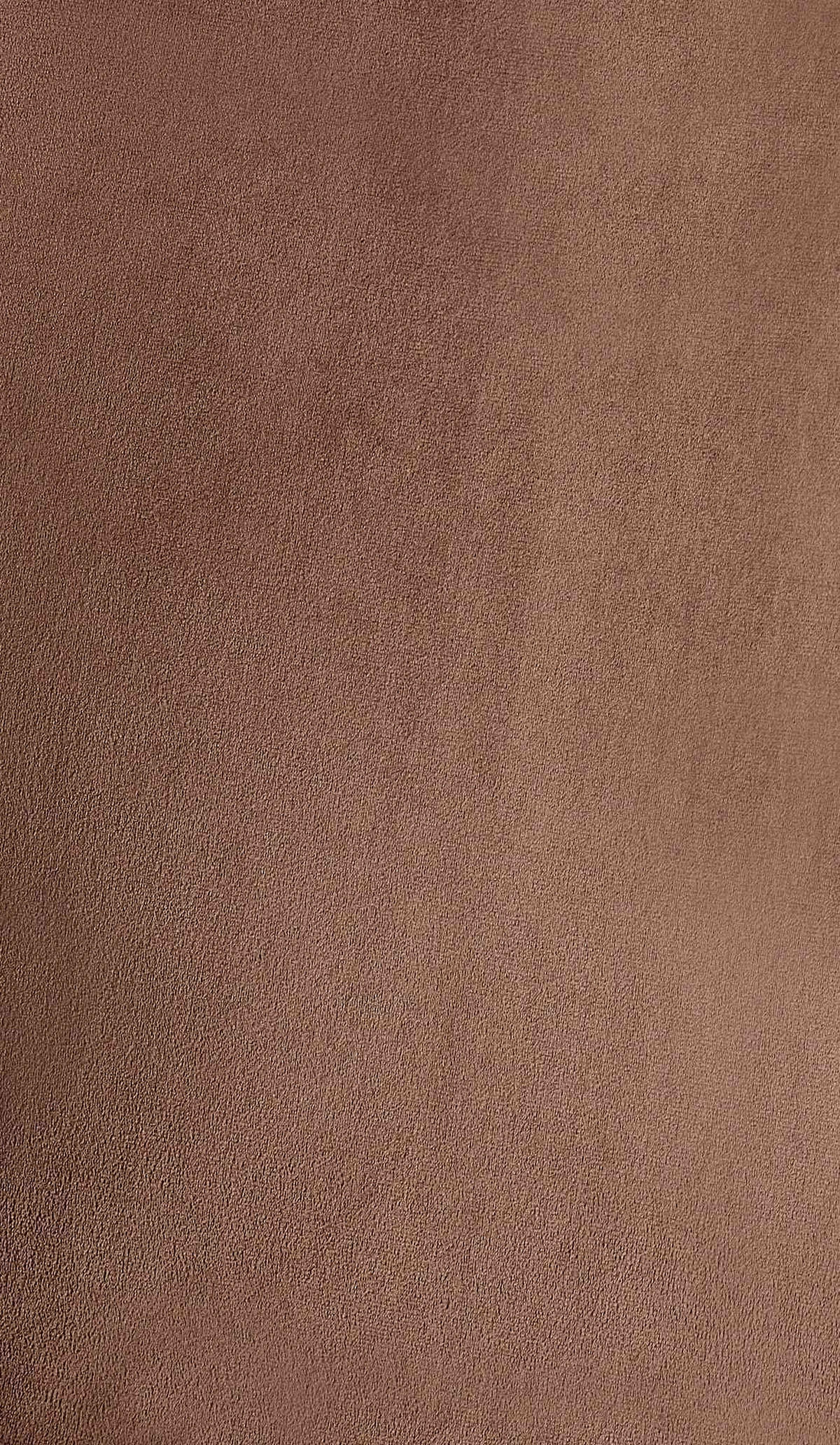 STUHL Samt braun - Schwarz/Braun, Textil/Metall (53/89/59cm) - CLP