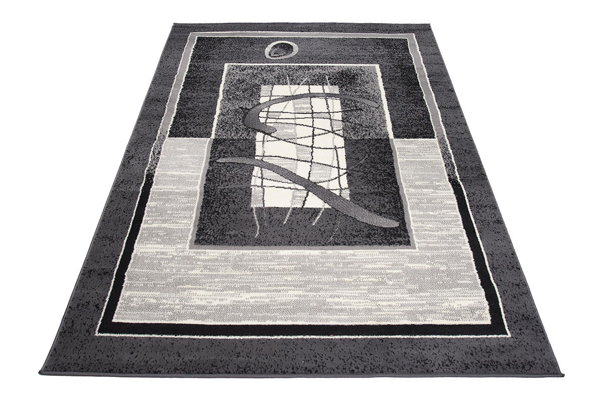TEPPICH DREAM Dunkelgrau Weiß 250/300 cm - Dunkelgrau/Weiß, Textil (250/300cm) - Tapiso