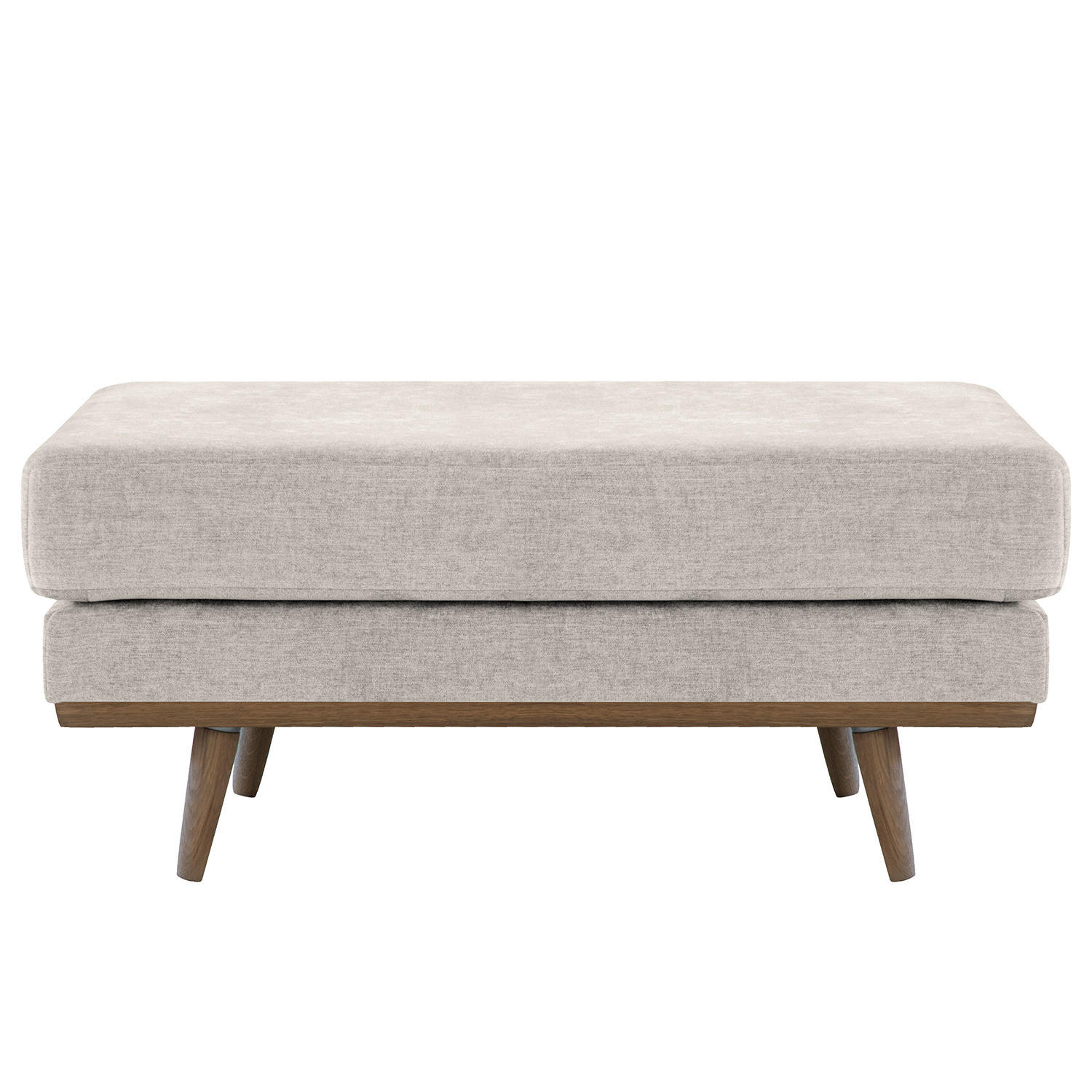 POLSTERHOCKER - Eichefarben/Grau, Textil (85/43/60cm) - home24