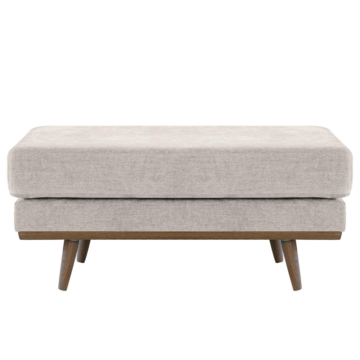 POLSTERHOCKER - Eichefarben/Grau, Textil (85/43/60cm) - home24