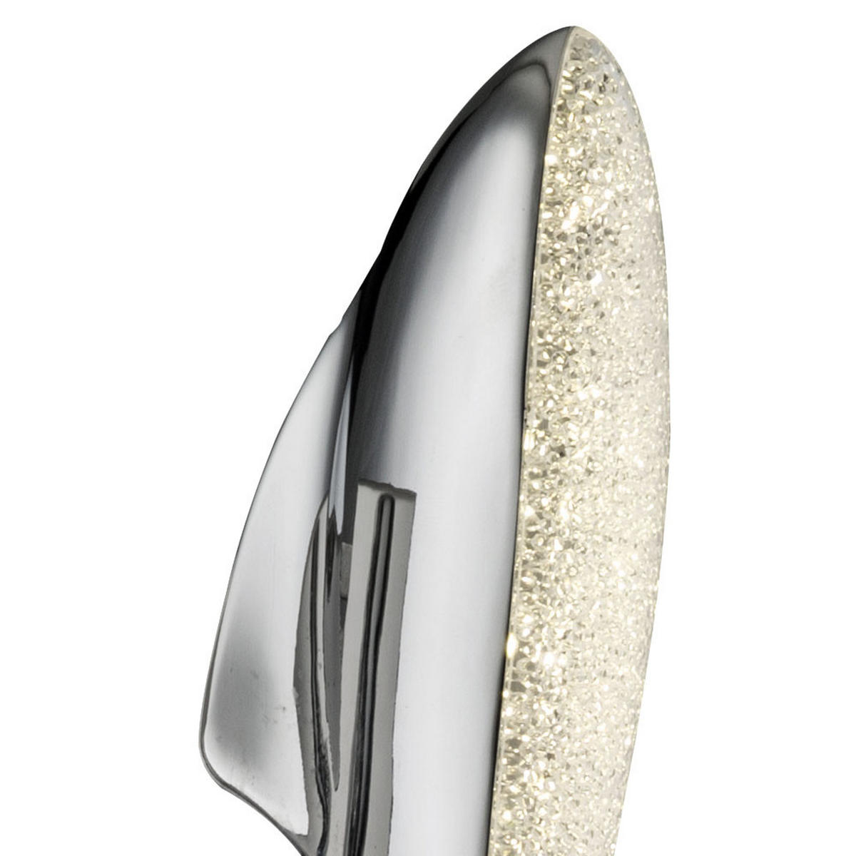 LED WANDLEUCHTE Preston Chrom Silber - Silberfarben, Metall (6/23.5/13cm) - Globo Lighting