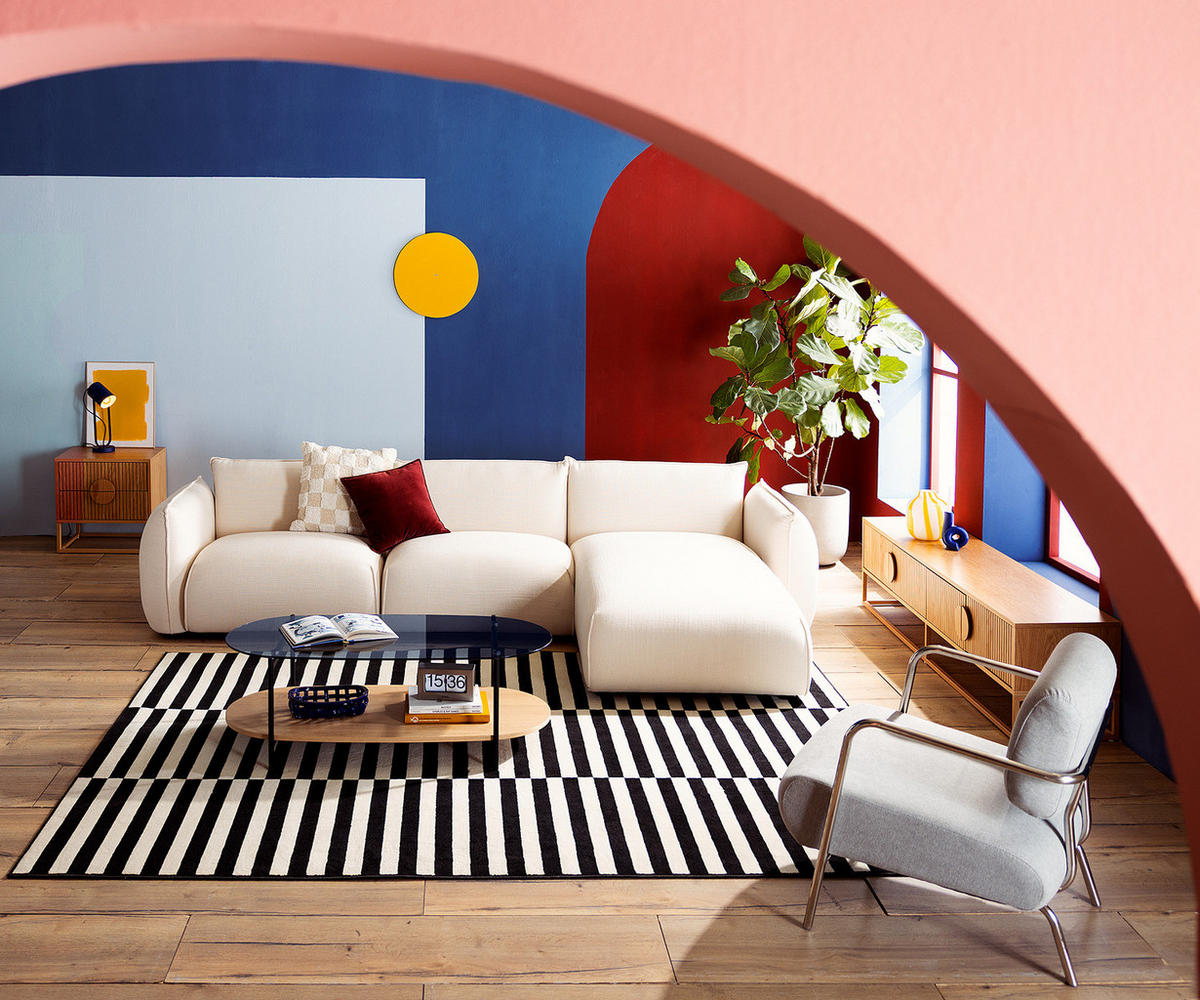 TV-LOWBOARD - Echtholzfurnier - Eichefarben, Holzwerkstoff (180/45/40cm) - home24