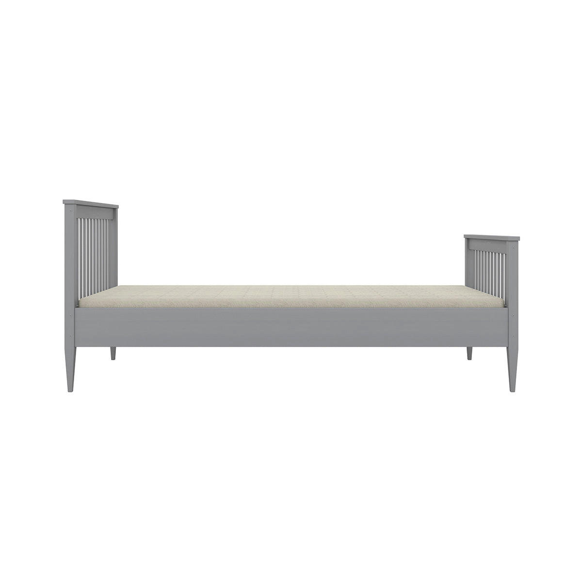 BETT 90/200 Emilia Grau - Grau, Holz (90/200cm) - Petits-meubles