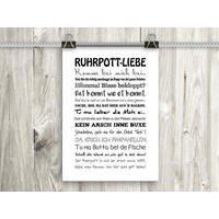 POSTER DIN A4 21x29,7 cm Ruhrpott Ruhrgebiet Sprüche - Weiß, Papier (21/29.7/2cm) - artissimo