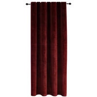 VORHANG Kräuselband Samt 140/175 cm Bordeaux - Bordeaux, Textil (140/175/175cm) - TiborTex