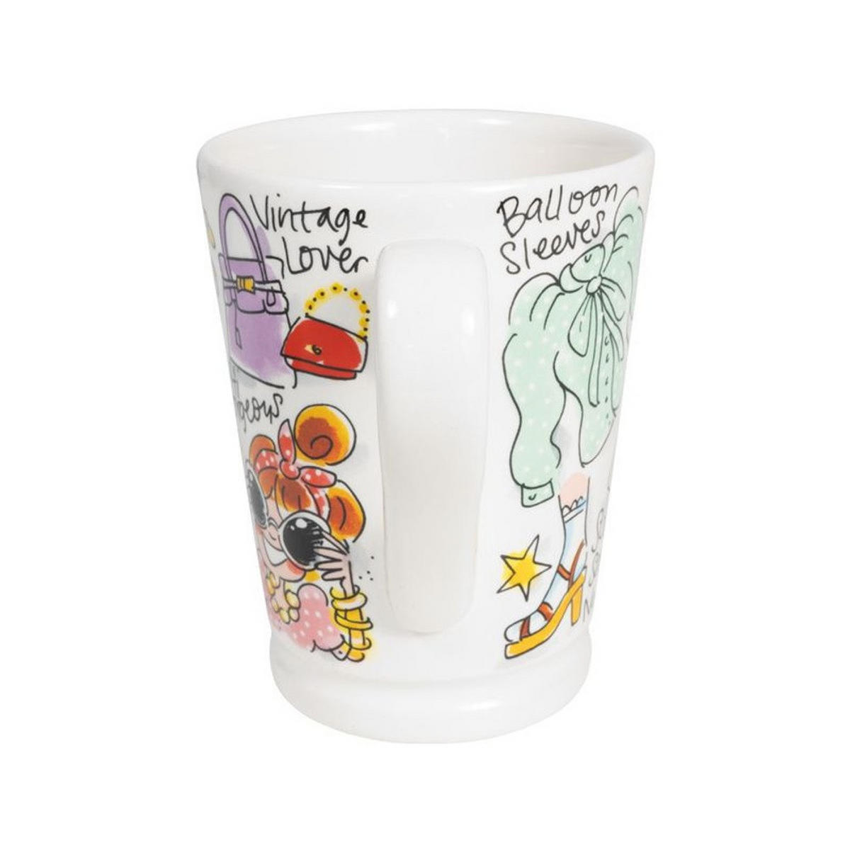 XL-BECHER Fashion Girl in Bunt - 500 ml - Multicolor, Keramik (0.5L) - Blond Amsterdam