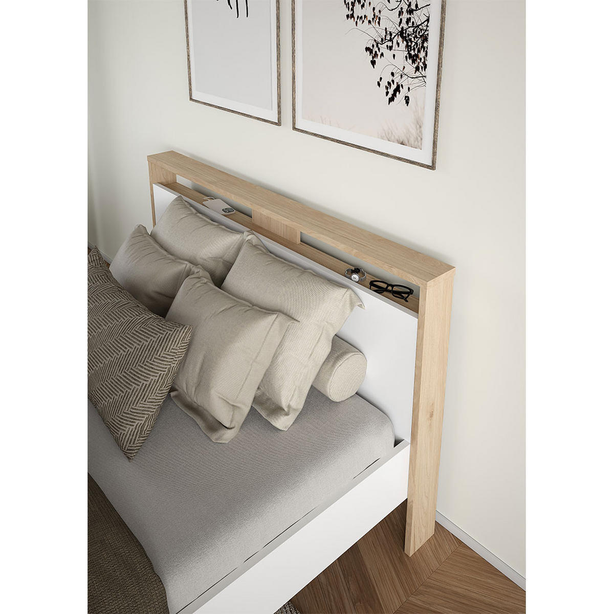 BETT, Next, Weiß, Holzwerkstoff, 151 x 225 x 93 cm - Weiß, Holzwerkstoff (140/200cm) - ebuy24