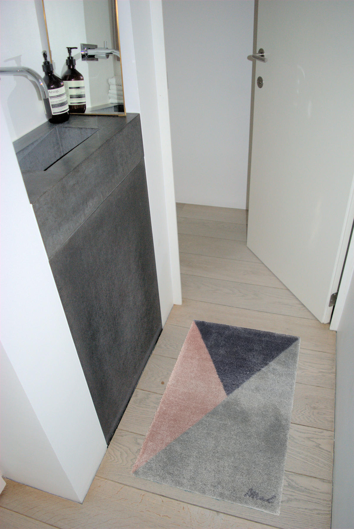 INDOOR FUßMATTE "Cameron" mit geometrischem Motiv Pastellfarben 50 x 75 cm - Multicolor, Kunststoff/Textil (50/75cm) - MAD ABOUT MATS