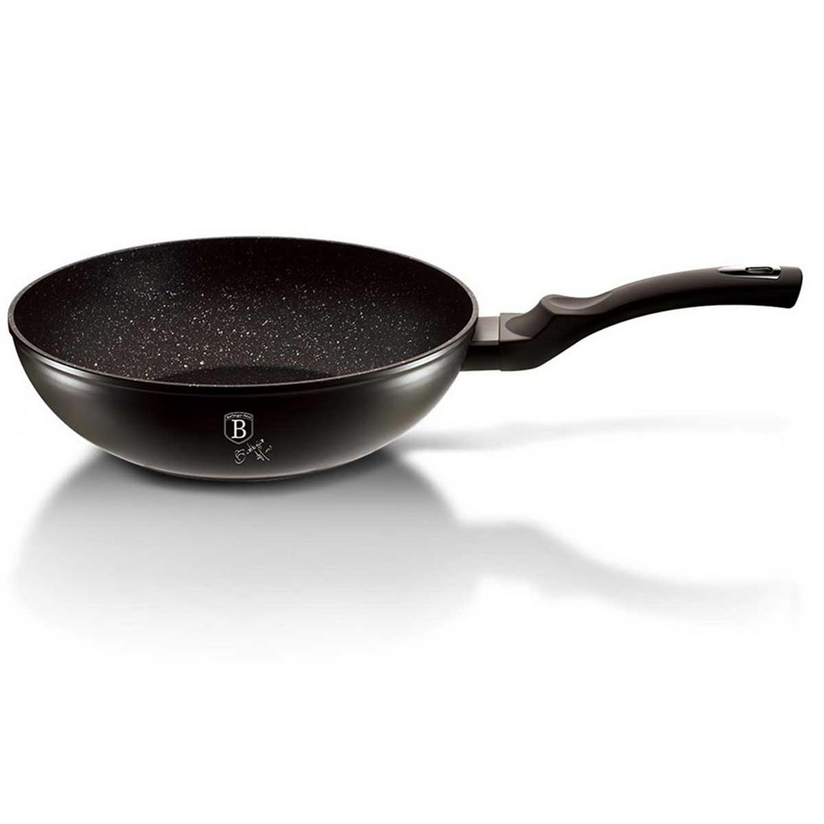 WOK Schwarz 28/28/7.4 cm BH1848 - Schwarz, Metall (28cm) - Berlinger Haus