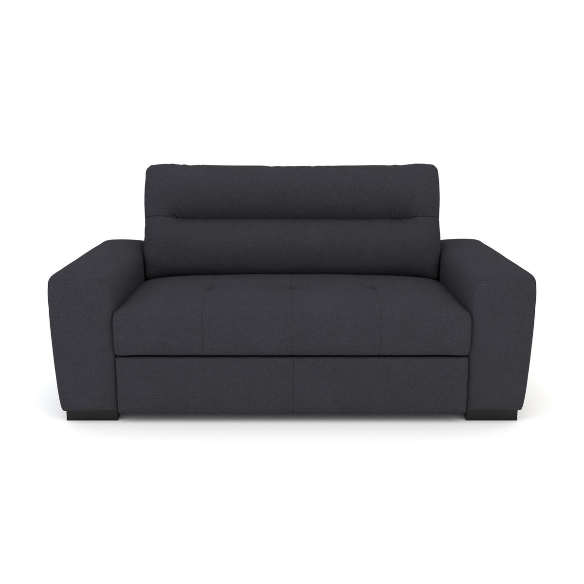 2-SITZER Carlisle Flachgewebe Blau 183/97/93 cm - Dunkelblau, Kunststoff/Textil (183/93/97cm) - foamnova