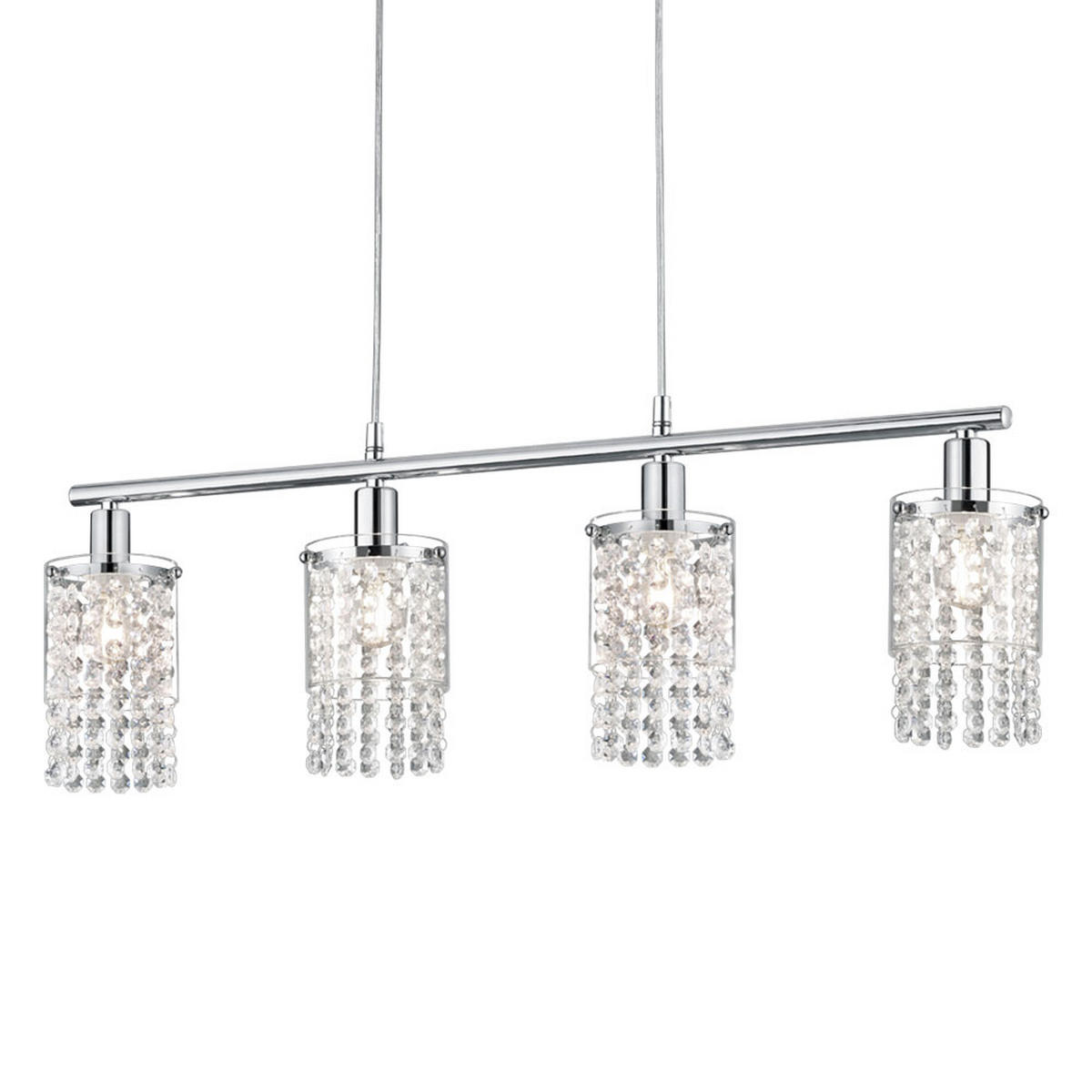 LED DECKENLEUCHTE POSH Klar Glas - Klar, Metall (11/80/140cm)