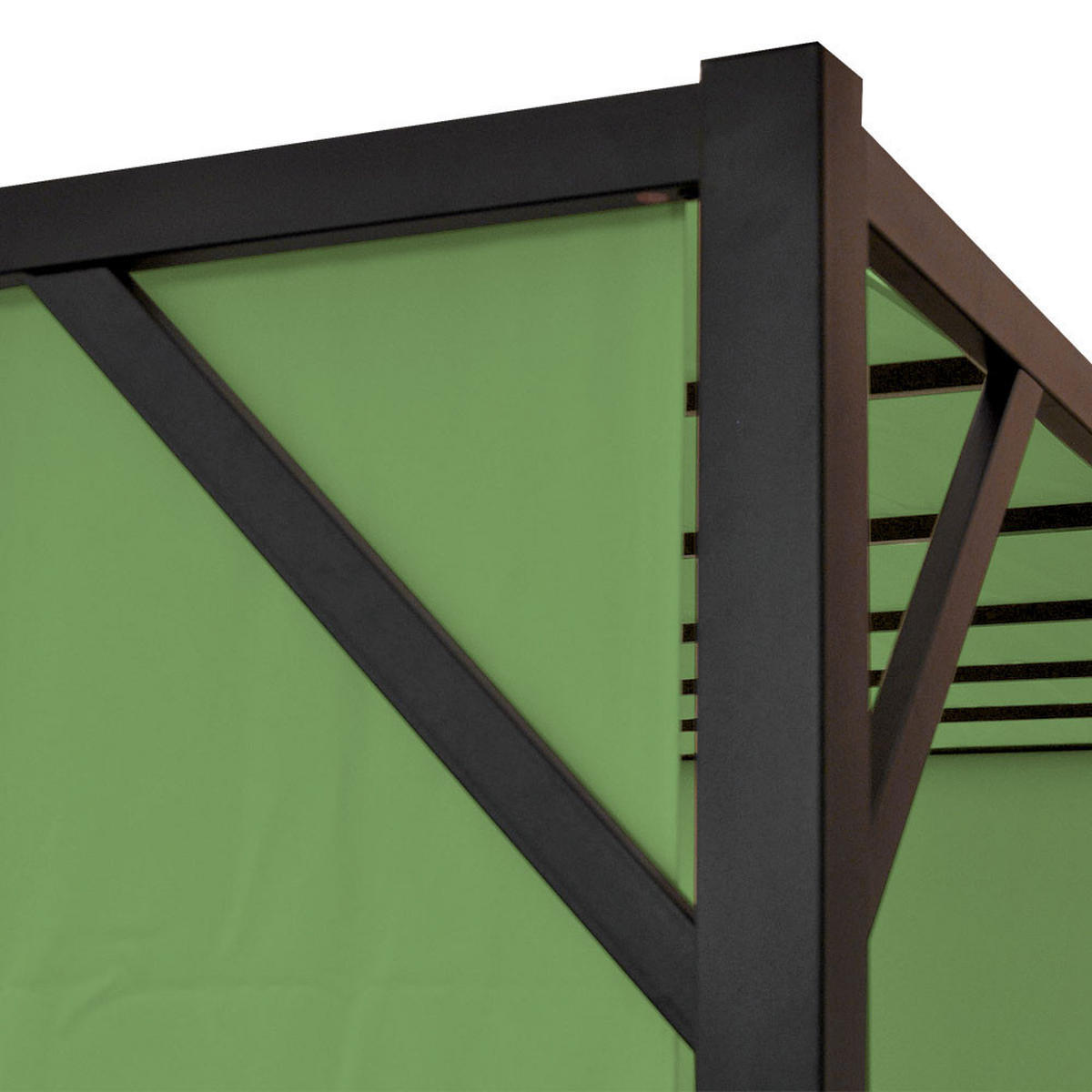 PERGOLA BEJA Grün - Grün, Metall (405/212/405cm) - MCW