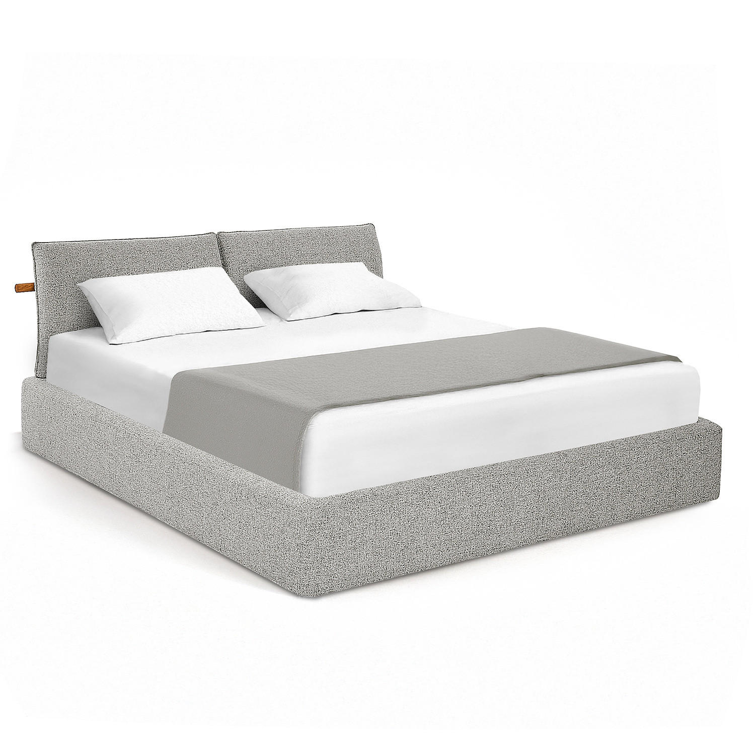POLSTERBETT - Grau, Textil (140/200cm) - home24