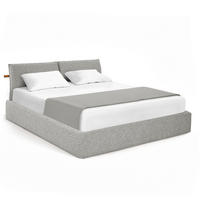 POLSTERBETT - Grau, Textil (140/200cm) - home24