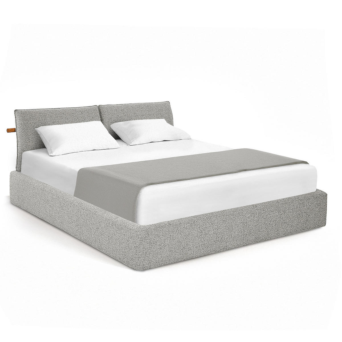 POLSTERBETT - Grau, Textil (140/200cm) - home24