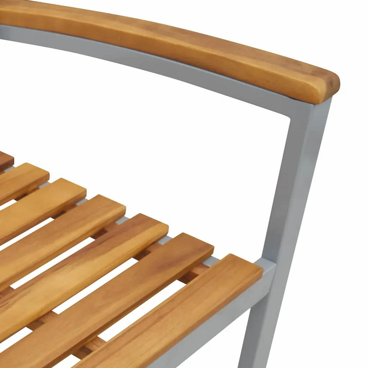 LOUNGEGARNITUR Garten 7-teiliges Grau - Grau, Holz - Kaket