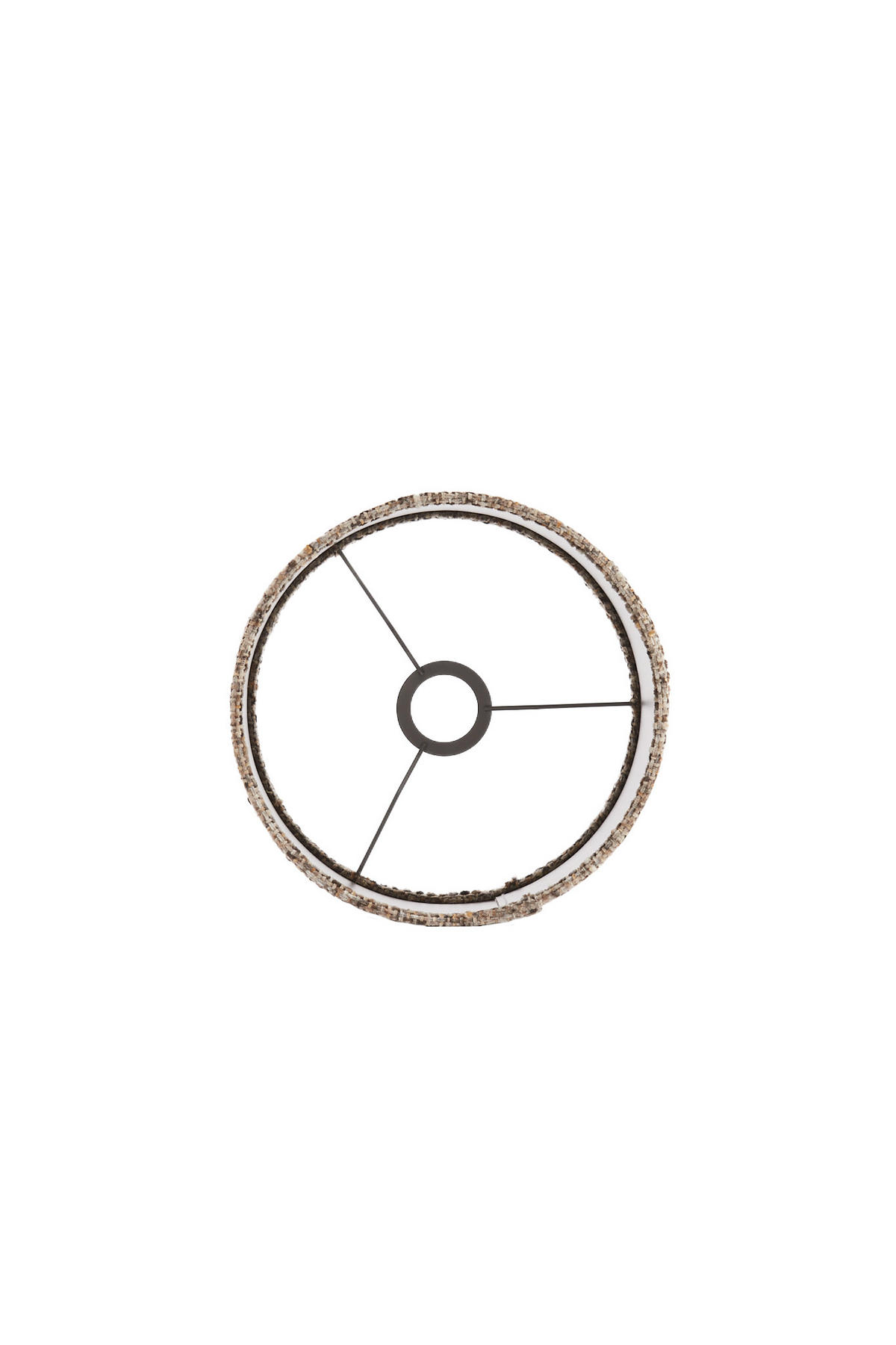 LAMPENSCHIRM Osire Grau 25/25/27 cm - Grau, Textil (25/25/27cm) - Light & Living