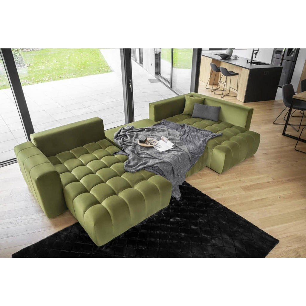Thumbnail - Eltap Wohnlandschaft, Grün, Textil, 4-Sitzer, U-Form, 340x92x170 cm, Wohnzimmer, Sofas & Couches, Wohnlandschaften, Wohn...