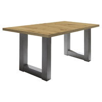 ESSTISCH ausziehbar Eila 3 160 x 90 x 75 Esszimmertisch Graphit/Asteiche - Eiche Artisan, Holz (160/90/75cm) - 58aufmkessel