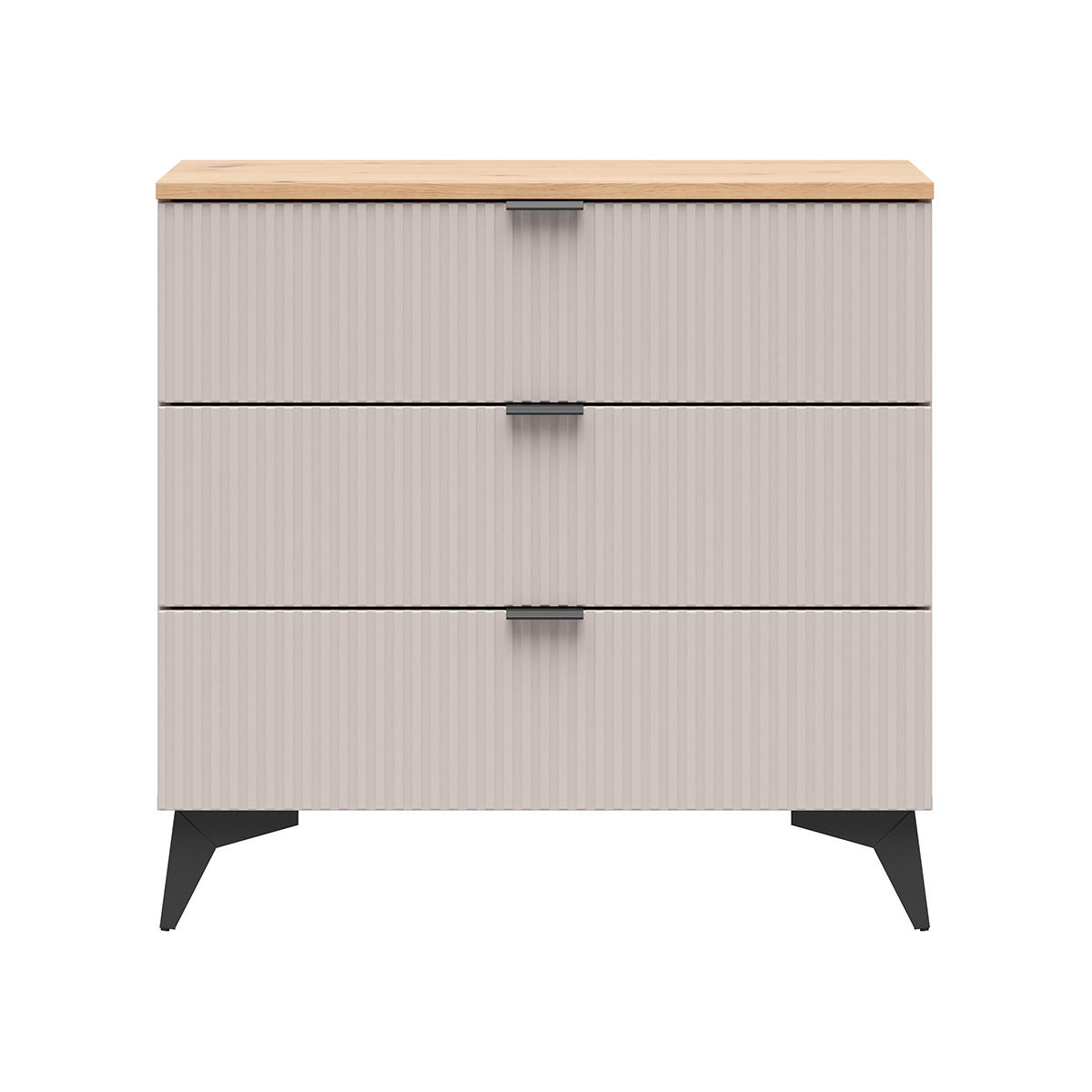 KOMMODE Vicky Kaschmir - Beige, Holzwerkstoff (85/82/41cm) - Petits-meubles