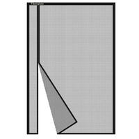 FLIEGENGITTER Tür 120 x 215 cm Schwarz mit Magnetverschluss - Schwarz, Kunststoff (120/215/1cm)
