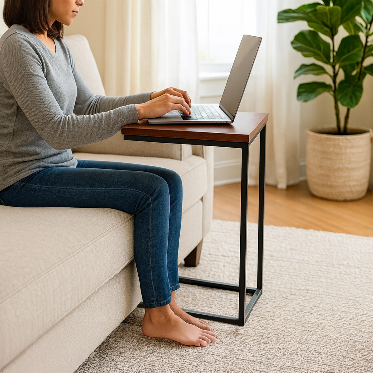 BEISTELLTISCH - Multicolor, Holzwerkstoff/Metall (30/45/61cm) - Relaxdays