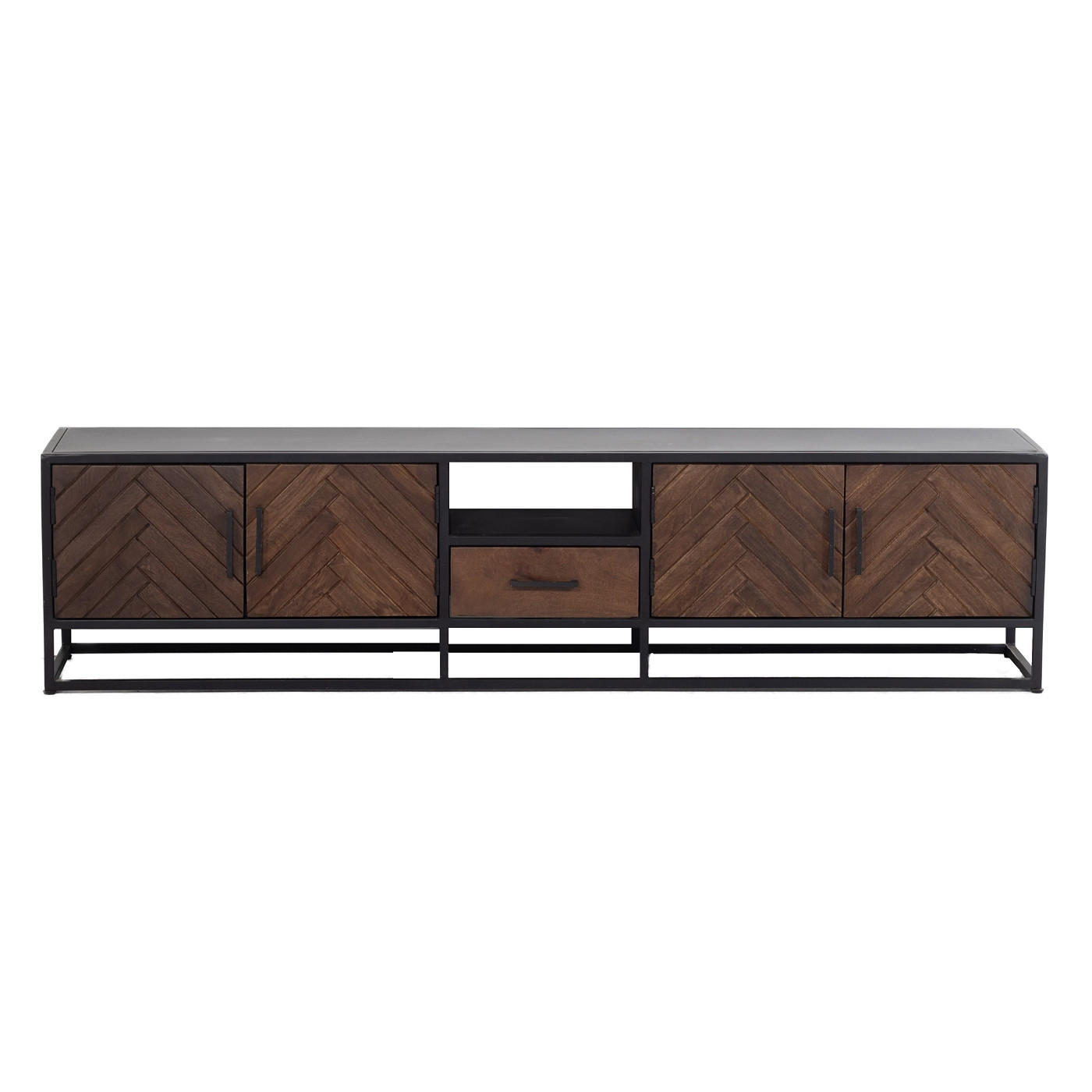 Thumbnail - Giga Meubel Tv-Schrank, Braun, Holz, 250x50x40 cm, Wohnzimmer, Wohnwände, Lowboards, Lowboards stehend